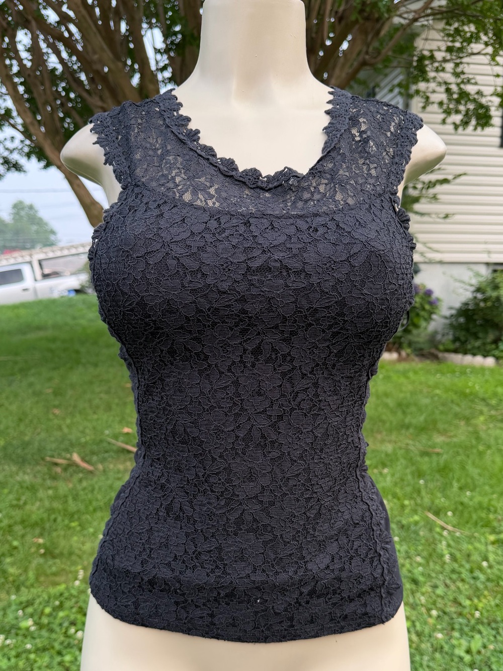 Express Black Lace Sleeveless Camisole